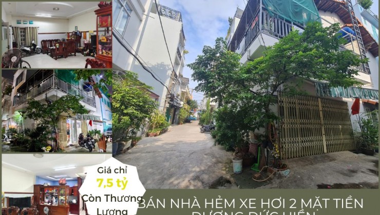 CỰC HIẾM Bán nhà HXH 2 Mặt tiền Dương Đức Hiền 65m2, 1Lầu+ST, 7.5tỷ